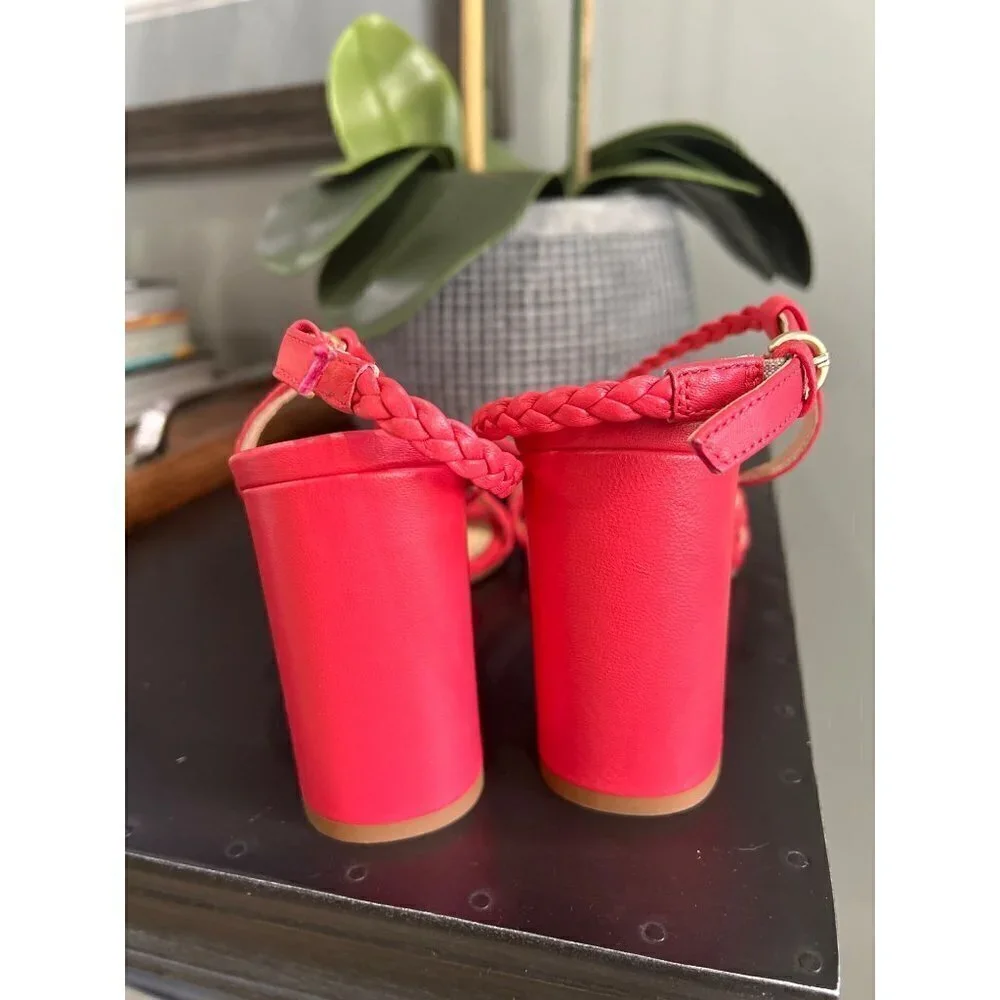 MARION PARKE Hannah 85mm Sandals Coral Orange Womens 7.5